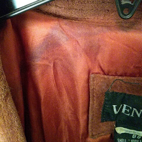 Leather suede coat / jacket - Picture 5 of 6